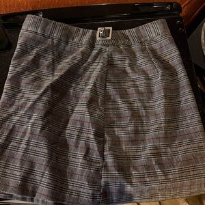 Brandy Melville Gray Plaid Pencil Skirt
